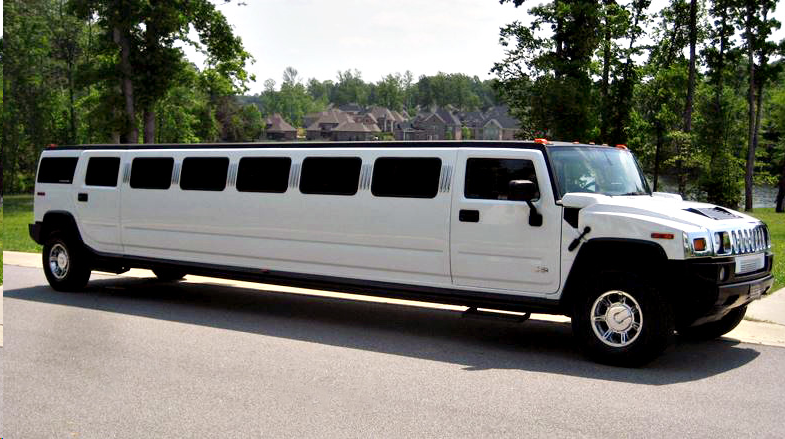 Hollywood White Hummer Limo 